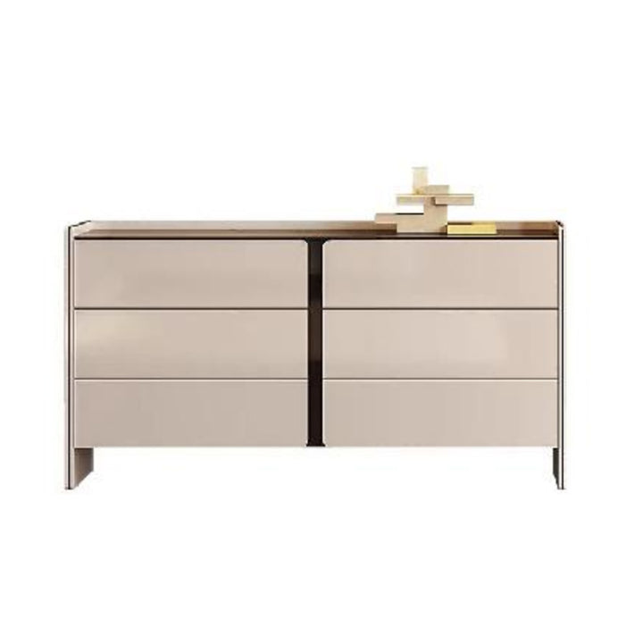 Modern Minimalist Storage Cabinet With Drawers - E1 Eco-friendly MDF Sideboard For Living Room &amp; Bedroom