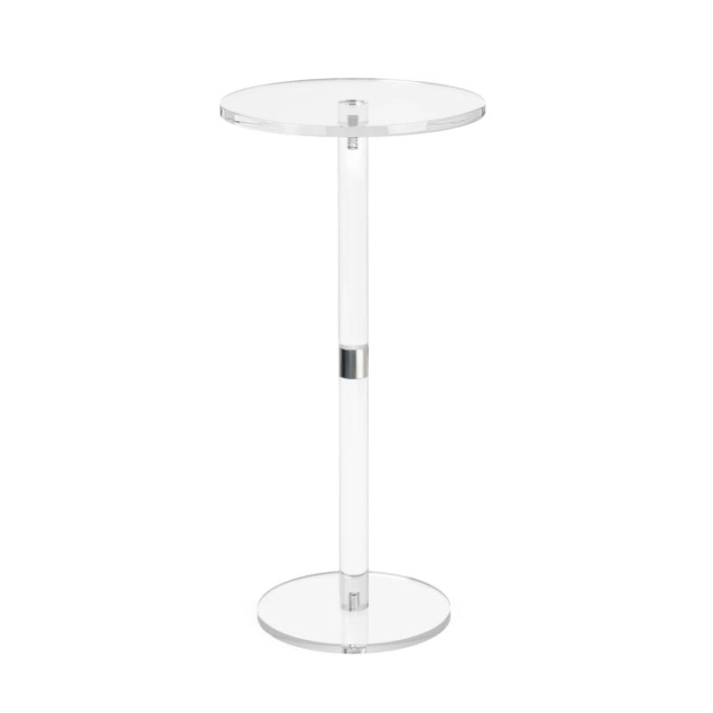 Modern Minimalist Acrylic Round Side Table For Living Room &amp; Bedroom &amp; Bathroom