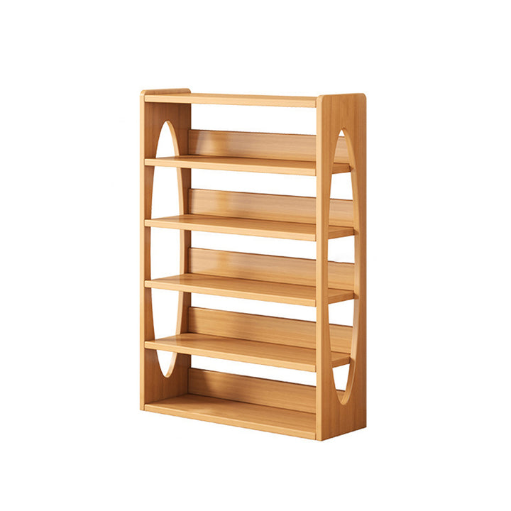 Modern Minimalist Eco-friendly Board Pine Board Rectangular Shoe Storage With 4/5/6-Tier Space-Saving Storage Organizer For Entryway