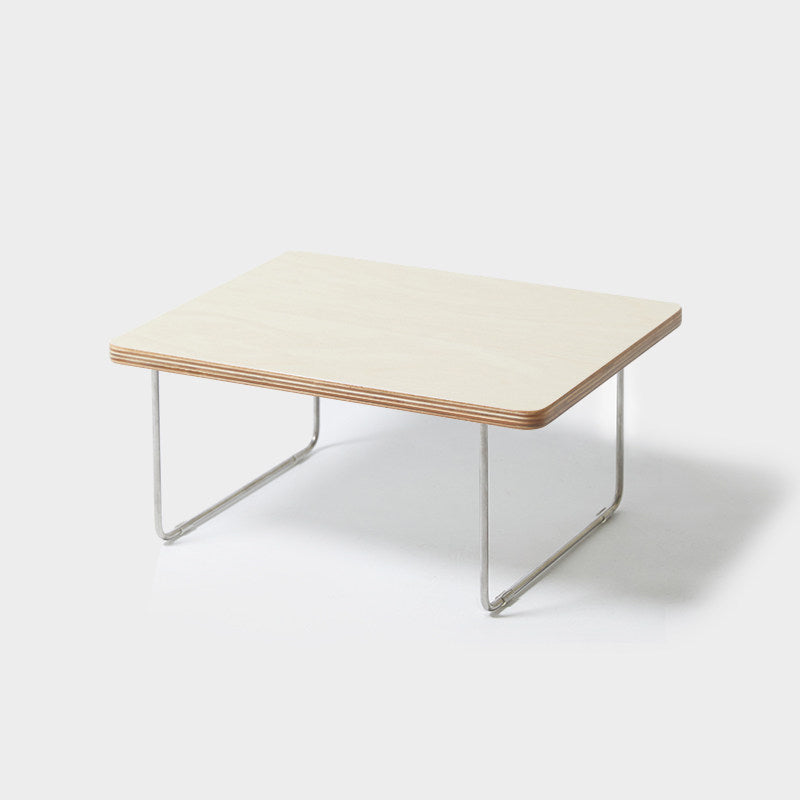 Table basse rectangulaire pliante moderne minimaliste en bois d’ingénierie, acier inoxydable et hêtre pour salon et chambre à coucher 