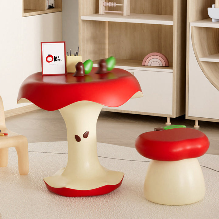 Contemporary Creative Resin Apple Seat Decorative Low Stool For Entryway &amp; Living Room