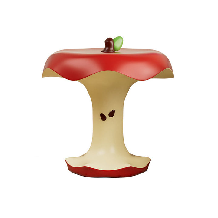 Contemporary Creative Resin Bitten Apple Decorative Happiness Side Table For Living Room