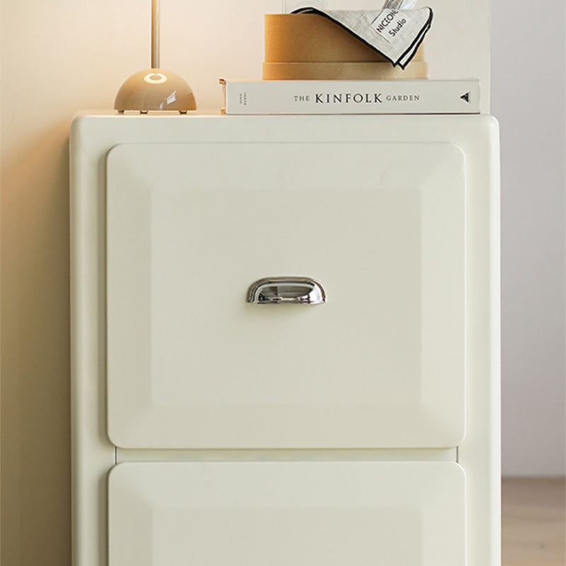 Contemporary Retro Powder-Coated Iron Rectangular Storage Cabinet With 2 Drawers For Living Room
