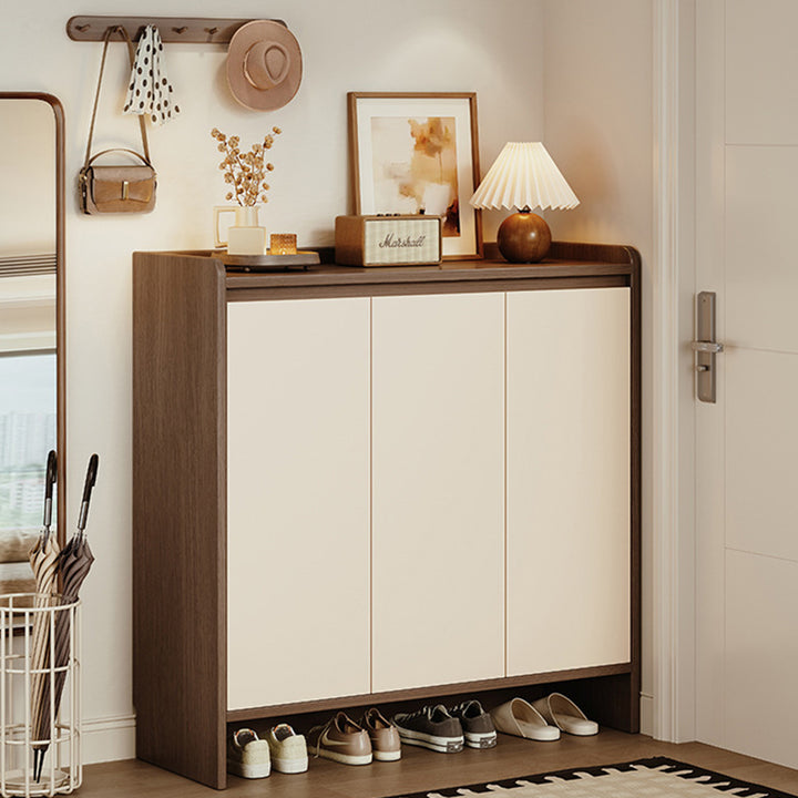 Modern Minimalist Eco Board Rectangular Shoe Storage With Drawers Storage For Entryway