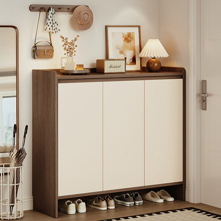 Modern Minimalist Eco Board Rectangular Shoe Storage With Drawers Storage For Entryway