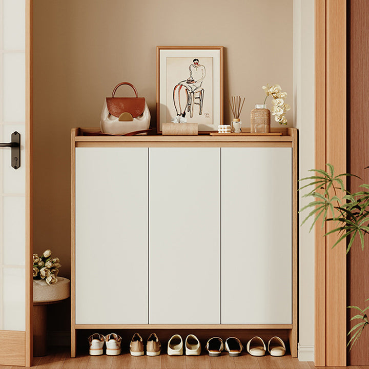 Modern Minimalist Eco Board Rectangular Shoe Storage With Drawers Storage For Entryway