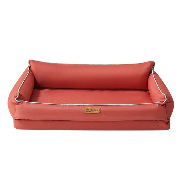 Modern Minimalist Oxford Fabric Rectangular Washable Removable Dog Bed Full Support Pet Sofa Bed For Living Room