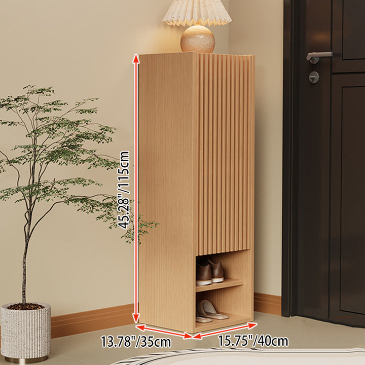 Modern Minimalist Eco-Panel Rectangular Shoe Storage With 8-Tier Storage Organizer For Entryway