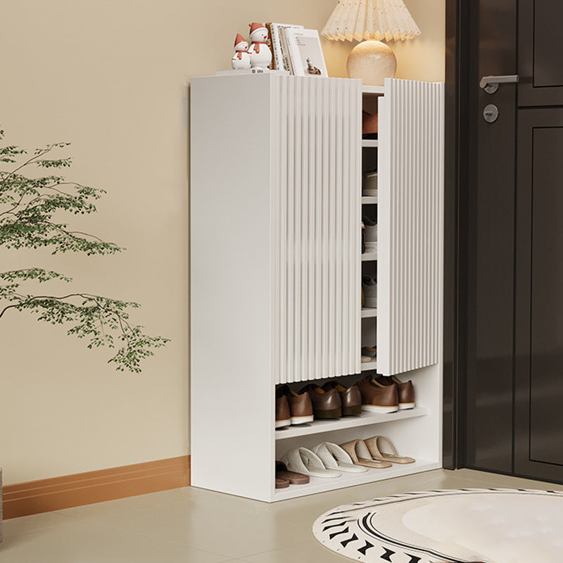 Modern Minimalist Eco-Panel Rectangular Shoe Storage With 8-Tier Storage Organizer For Entryway