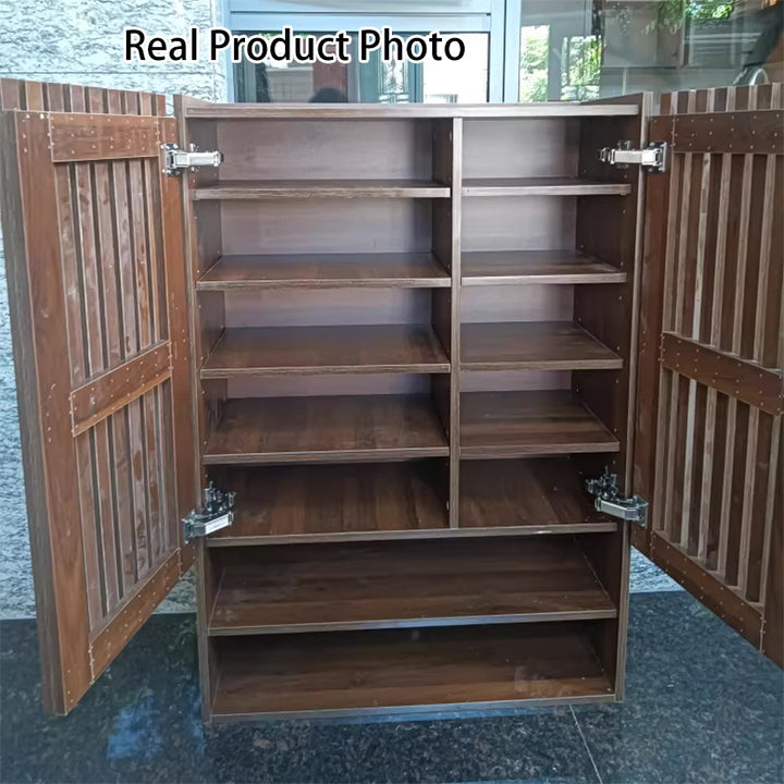 Modern Minimalist Eco-Panel Rectangular Shoe Storage With 8-Tier Storage Organizer For Entryway