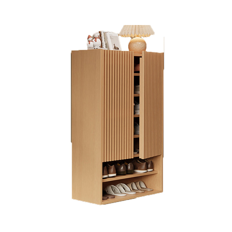 Modern Minimalist Eco-Panel Rectangular Shoe Storage With 8-Tier Storage Organizer For Entryway