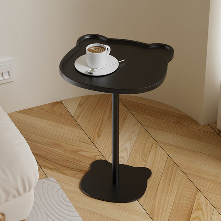 Moderner kreativer Beistelltisch aus Stahl und MDF in Bärenform mit Ablagefach für Wohnzimmer & Schlafzimmer 