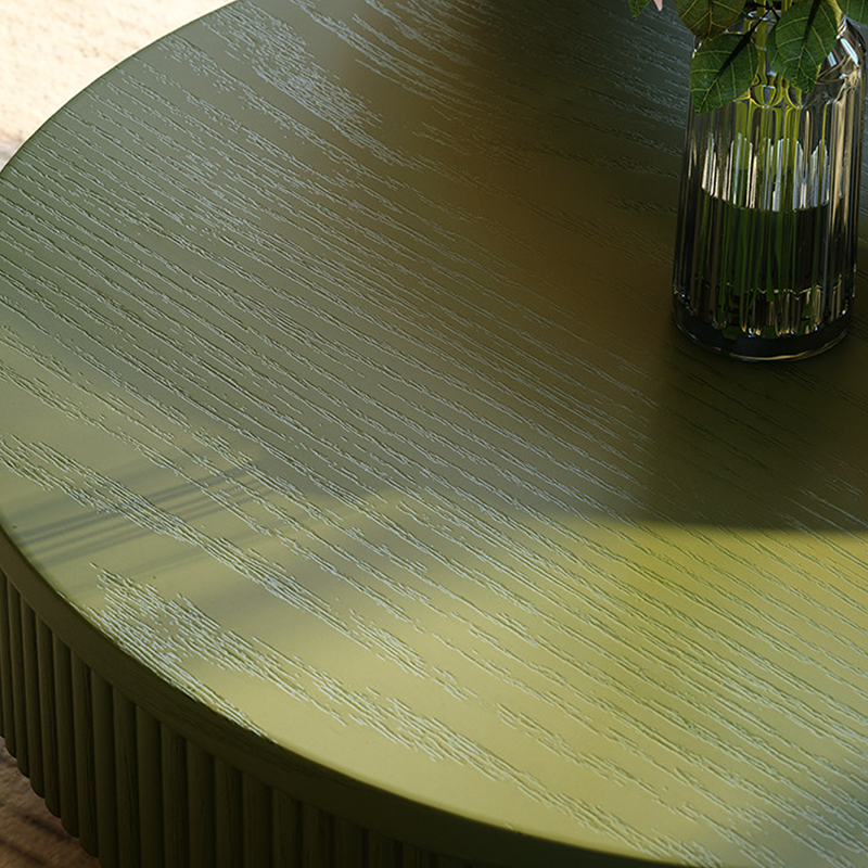 Premium Vintage French Ash Wood &amp; Plywood Coffee Table - Tall Glass Table &amp; Low Storage Tea Table Duo
