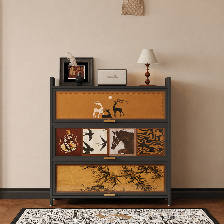 Contemporary Retro Steel PET Rectangular Shoe Storage With 7/9/11-Tier Storage For Entryway