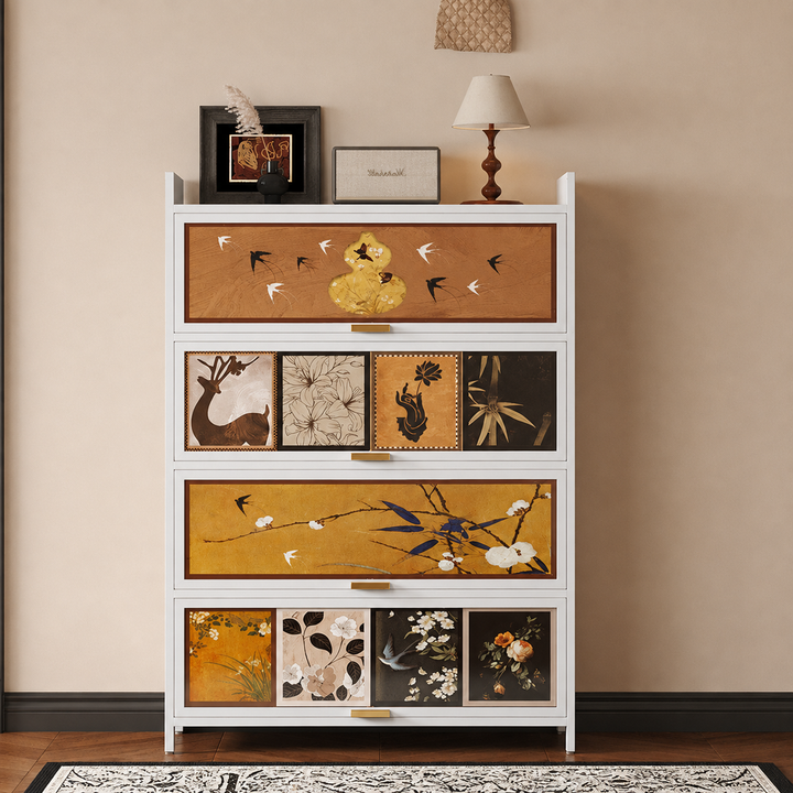 Contemporary Retro Steel PET Rectangular Shoe Storage With 7/9/11-Tier Storage For Entryway