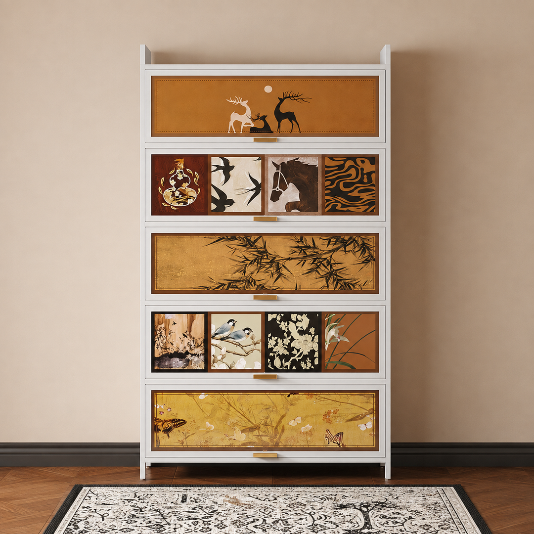 Contemporary Retro Steel PET Rectangular Shoe Storage With 7/9/11-Tier Storage For Entryway