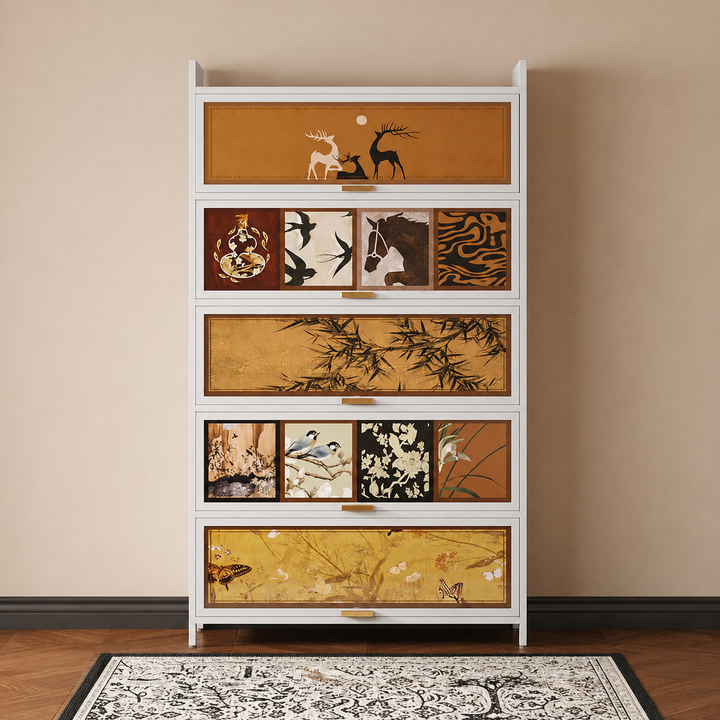 Contemporary Retro Steel PET Rectangular Shoe Storage With 7/9/11-Tier Storage For Entryway