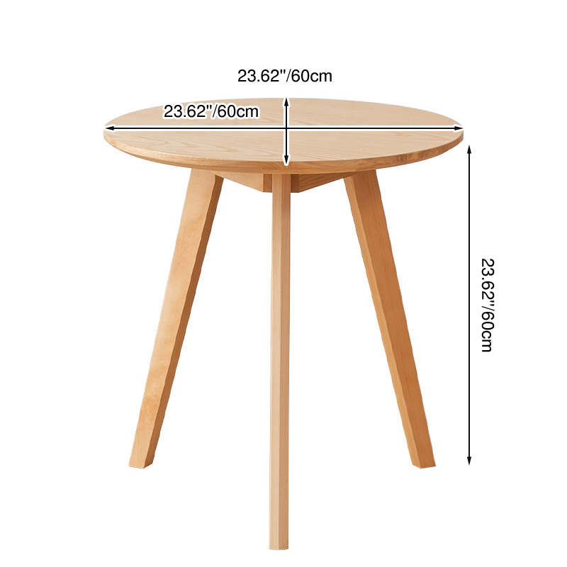 Modern Minimalist Wrap-Style Solid Wood MDF Cotton Linen Iron Accent Chair & Table Set For Living Room