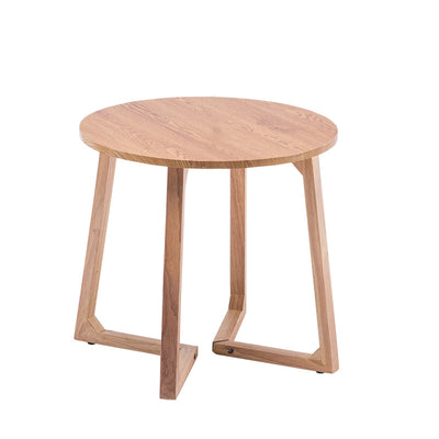 Modern Minimalist Wrap-Style Solid Wood MDF Cotton Linen Iron Accent Chair & Table Set For Living Room