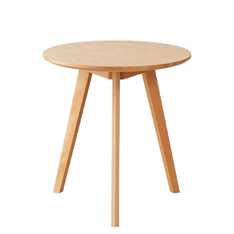 Modern Minimalist Wrap-Style Solid Wood MDF Cotton Linen Iron Accent Chair & Table Set For Living Room