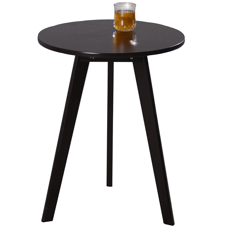 Moderner minimalistischer runder Couchtisch aus massivem Holz und MDF, 1-stöckig, für das Wohnzimmer 
