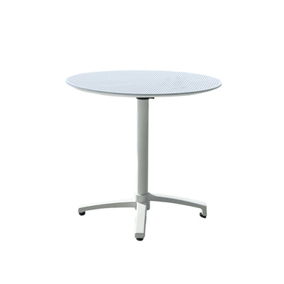 Modern Minimalist Round PP Folding Dining Table 1-Tier For Dining Room