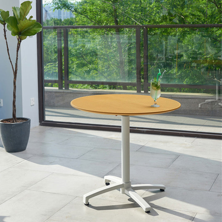 Moderner minimalistischer runder PP-Klapptisch 1-stufig für Esszimmer 