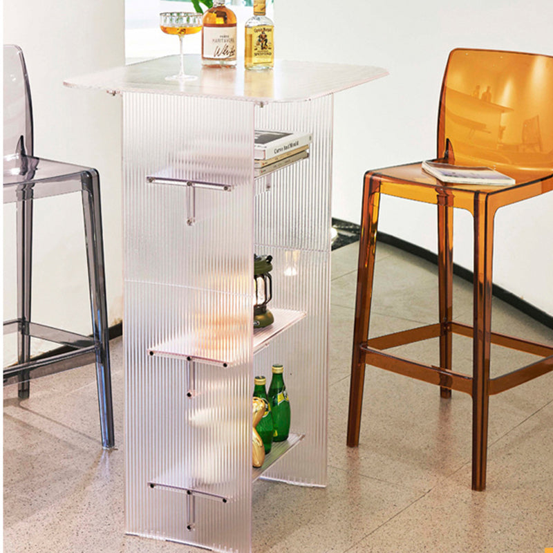 Modern Minimalist Rounded-Edge PC End Table 2/3/4-Tier For Living Room