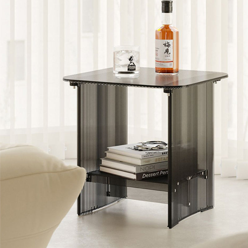 Modern Minimalist Rounded-Edge PC End Table 2/3/4-Tier For Living Room