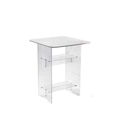Modern Minimalist Rounded-Edge PC End Table 2/3/4-Tier For Living Room