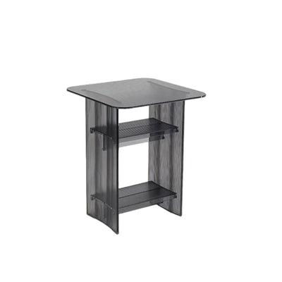 Modern Minimalist Rounded-Edge PC End Table 2/3/4-Tier For Living Room