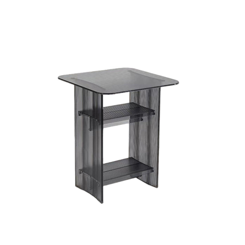 Modern Minimalist Rounded-Edge PC End Table 2/3/4-Tier For Living Room