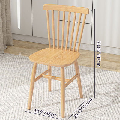 Modern Minimalist Round Square Solid Wood Foldable Dining Table & Chair Set For 4 Seats