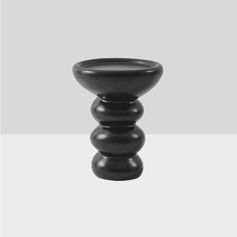 Modern Simplicity Round Fiberglass End Table 1-Tier For Living Room