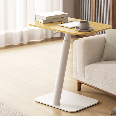 Modern Simplicity Square Rectangular Round Bamboo Carbon Steel End Table 1-Tier For Living Room