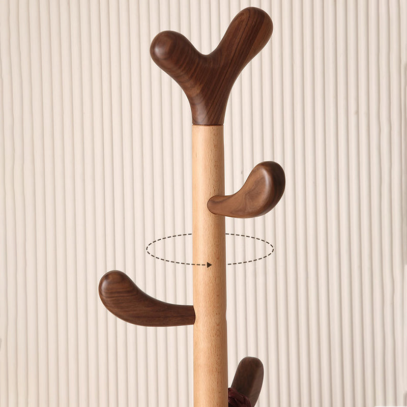 Modern Minimalist Tree Bud Heart Design Solid Wood Hall Tree For Entryway & Hallway