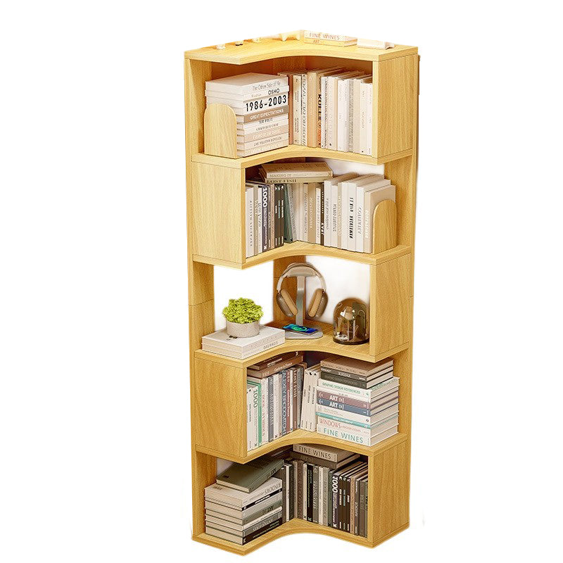 Modern Minimalist Rectangular MDF Bookshelves 6-Tier For Living Room