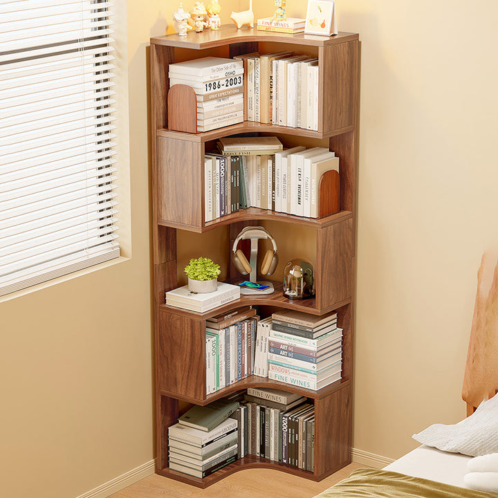 Moderne minimalistische rechteckige MDF-Bücherregale 6-stufig für das Wohnzimmer 