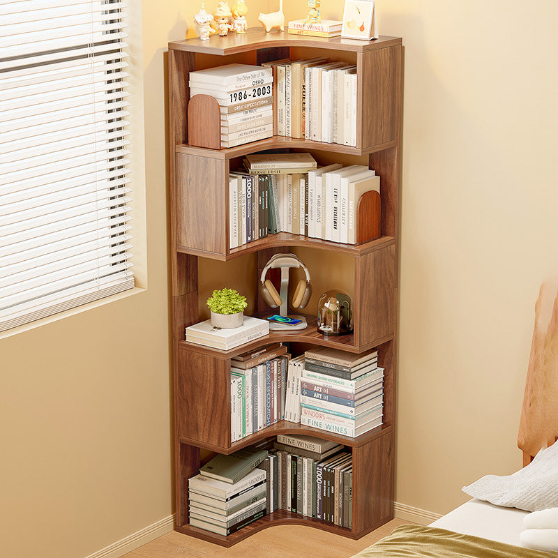 Modern Minimalist Rectangular MDF Bookshelves 6-Tier For Living Room