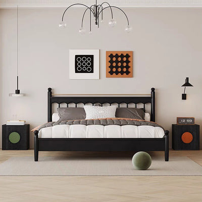 Contemporary Retro Square Round Solid Wood Composable Storage Cabinet 1-Cabinet For Living Room