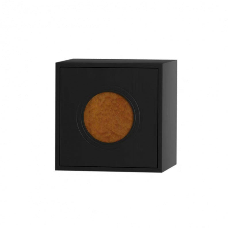 Contemporary Retro Square Round Solid Wood Composable Storage Cabinet 1-Cabinet For Living Room