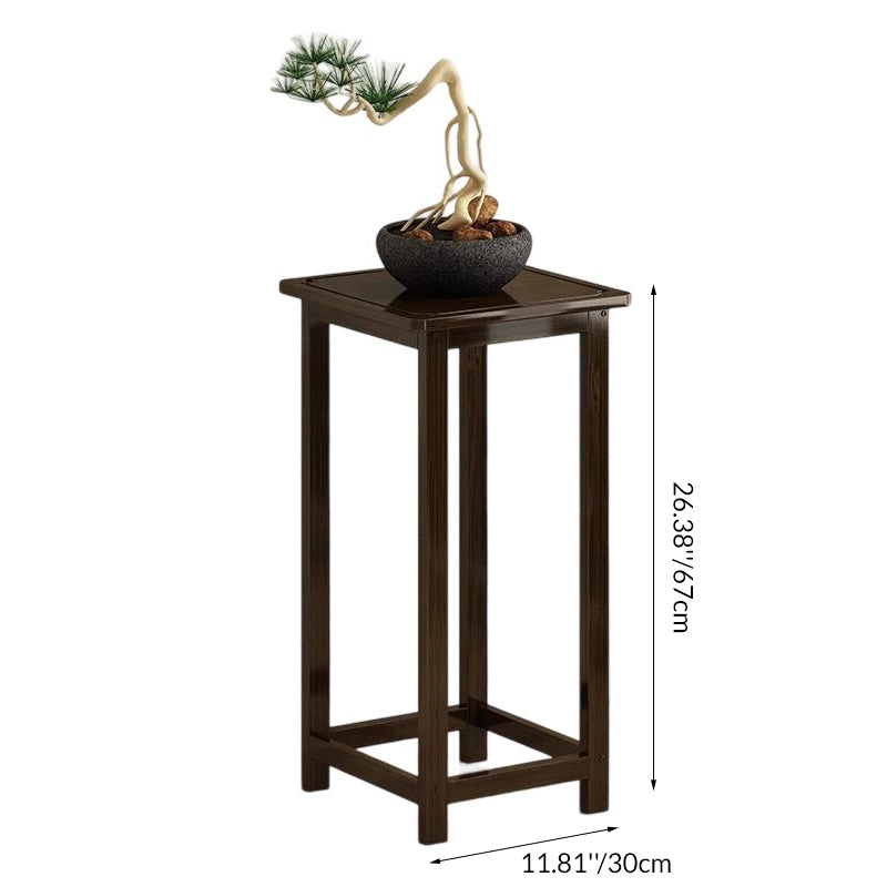 Traditioneller chinesischer quadratischer Nan-Bambus-Konsolentisch 1/2-stufig für das Wohnzimmer 