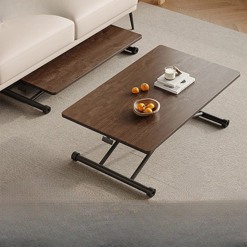 Modern Minimalist Rectangular Rounded-Corner MDF Carbon Steel Height A ...