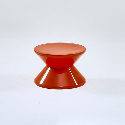 Modern Minimalist Hourglass-Shaped Round PP Side Table 1-Tier For Living Room & Bedroom