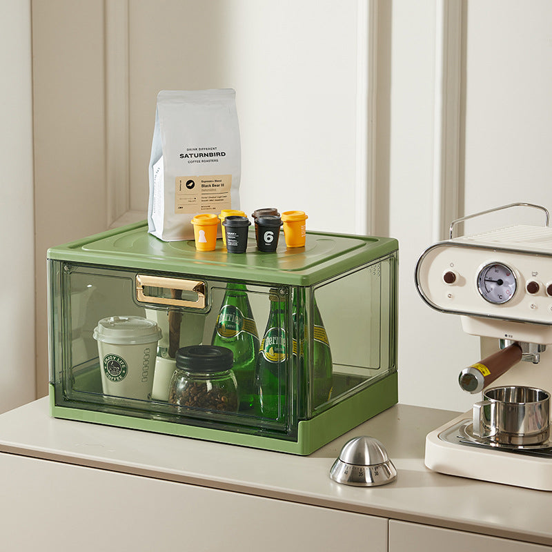 Modern Minimalist Rectangular PE PET Storage Cabinet 1-Storage For Kitchen & Dining Room