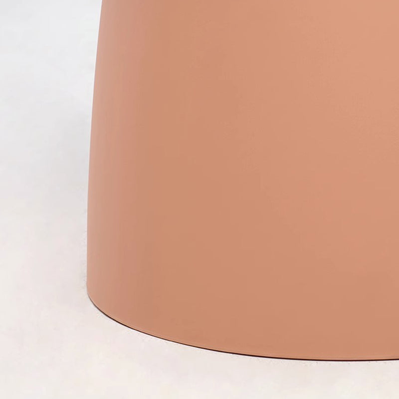 Modern Minimalist Round Mushroom-Shaped PP Coffee Table 1-Tier For Living Room