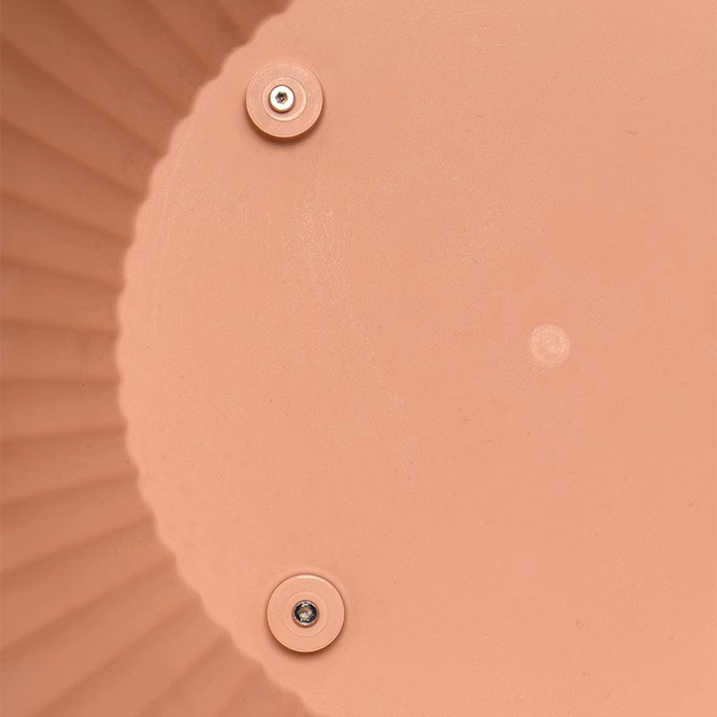 Modern Minimalist Round Mushroom-Shaped PP Coffee Table 1-Tier For Living Room