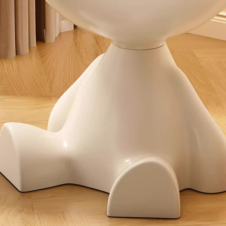 Zeitgenössischer kreativer runder Cartoon-Charakter-Design-Plastik-Beistelltisch 1-Ablage für Wohnzimmer 