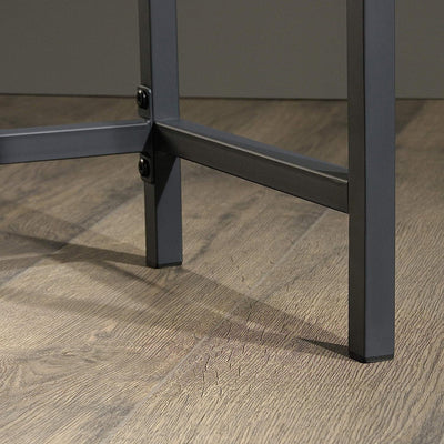 Modern Minimalist Rectangular Carbon Steel MDF Console Table 1-Tier For Living Room