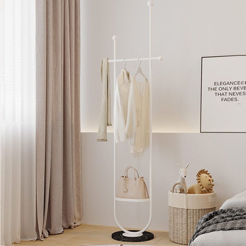 Moderner minimalistischer runder U-förmiger Schmiedeeisen-Steinplatten-Garderobenständer 1-Aufbewahrung für Schlafzimmer 